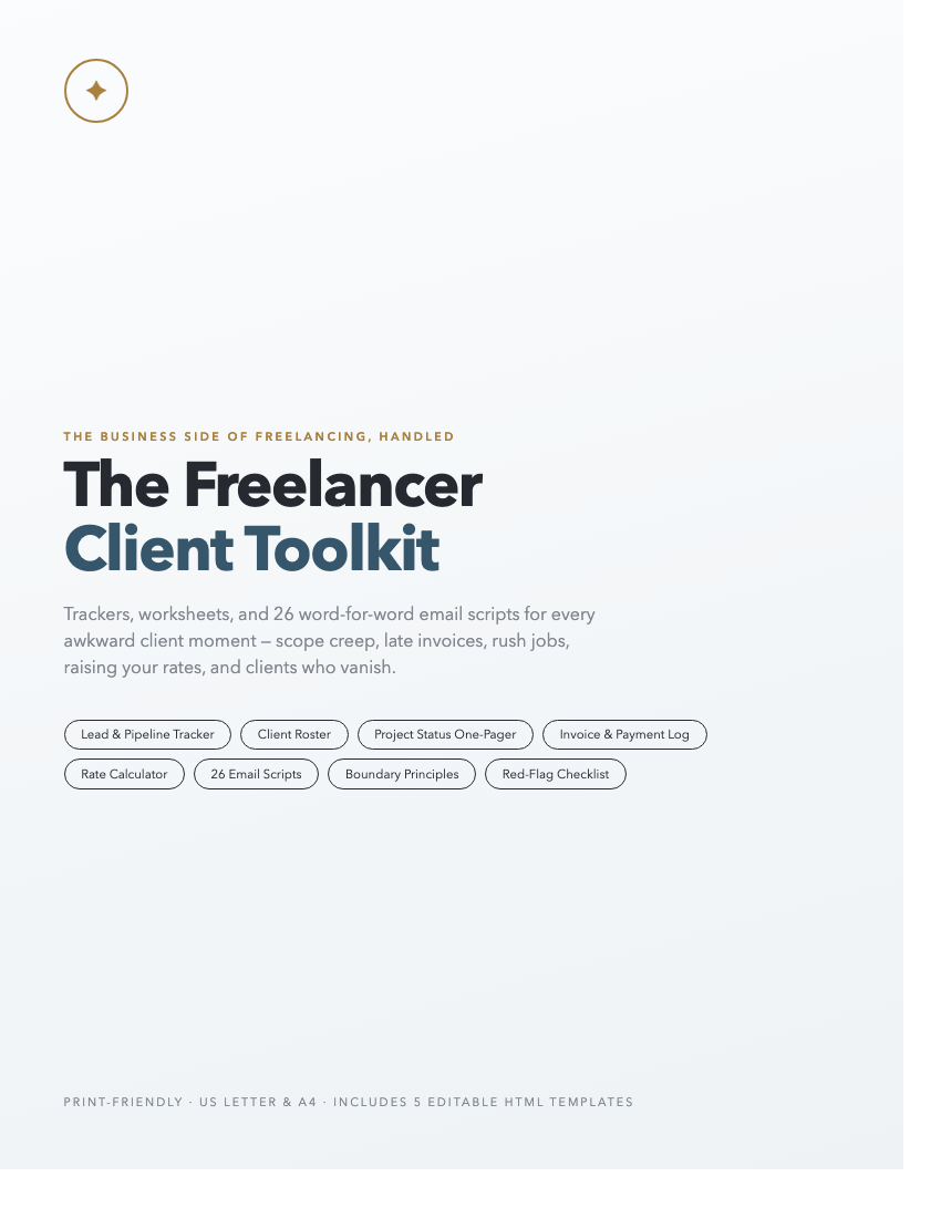 The Freelancer Client Toolkit cover page